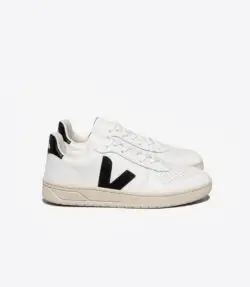 Veja V10 sneakers wit-zwart