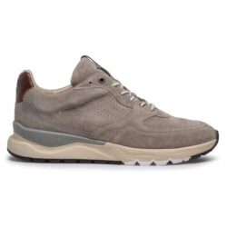 Floris van Bommel taupe suede sneakers