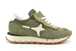 AMA Brand groene sneakers met wit