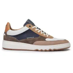 Floris van Bommel lage sneakers blauw-wit-beige