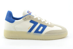 Back 70 retro-sneakers wit-blauw