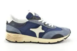 AMA luxe blauwe sneakers met wit