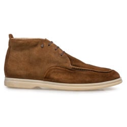 van Bommel half hoge veterschoen cognac suede H