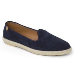 Verbenas espadrilles blauw suede