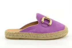 Kanna espadrille slippers paars suede
