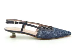Pedro Mirallles blauwe pumps macramé