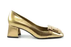 Lola Cruz pumps goud leer