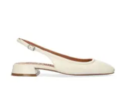 Bibi Lou ballerina slingback creme leer