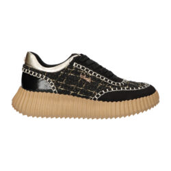 La Strada zwarte sneakers met goud