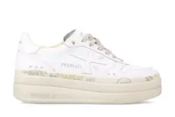Premiata luxe sneakers wit leer
