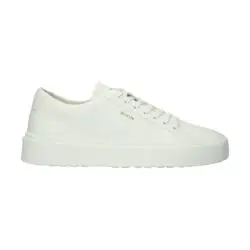 Blackstone witte sneakers leer