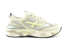 Premiata luxe sneakers zilver-beige