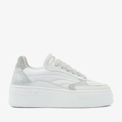 Via Vai platform sneakers wit-grijs