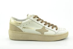 AMA  luxe sneakers off white/leopard/goud