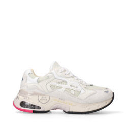 Premiata luxe sneakers lichtbeige-roze