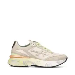 Premiata luxe sneakers beige-groen