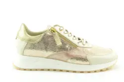 DL Sport goudkleurige sneakers met rits