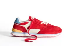 Hoff rode suede sneakers