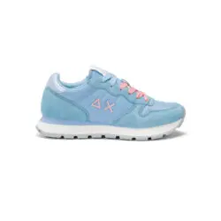 Sun68 blauwe sneakers met roze