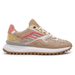 Floris van Bommel sneakers goud-roze