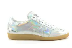 AMA Brand lage sneakers metallic zilver leer