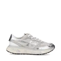 Premiata luxe sneakers beige-zilver