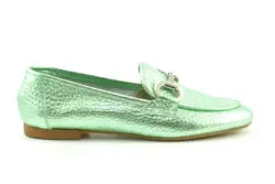 Gianluca Pisati loafers metallic groen leer