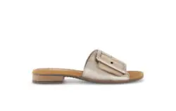 Gabor goudkleurige slippers