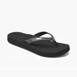 Reef teenslippers zwart-zilver
