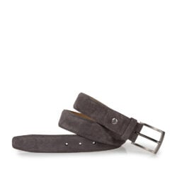 van Bommel grijs suede herenriem
