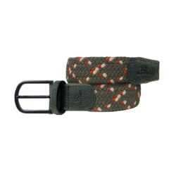 Billy Belt elastische herenriem groen combi