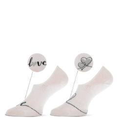 MarcMarcs women footies wit-zilver 2-pack