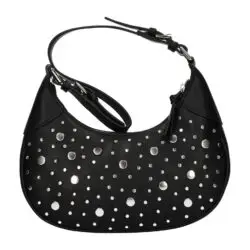 La Strada schoudertas zwart/zilver