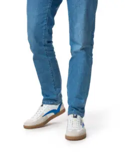 Floris van Bommel sneakers wit-blauw