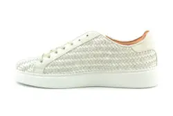 Giorgio beige vlecht-leren sneakers