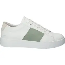 Blackstone lage sneakers wit-goen