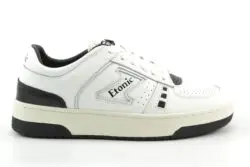 Etonic1876 wit leren sneakers met zwart