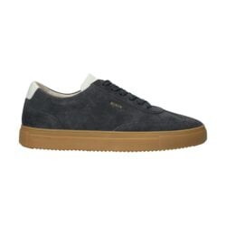 Blackstone grijs suede sneakers