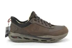 Skechers bruine veterschoenen slip-ins
