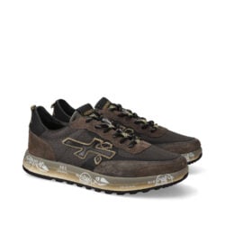 Premiata donkerbruine Nous sneakers