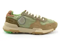 Satorisan lage sneakers canvas groen