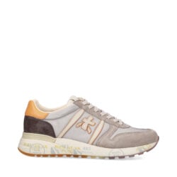 Premiata luxe sneakers beige-oranje-bruin