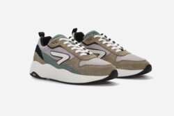 Hub sneakers groen-beige