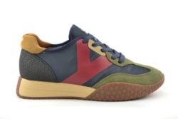 Keh-Noo groene sneakers met blauw