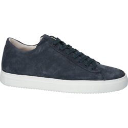 Blackstone lage sneakers donkerblauw suede