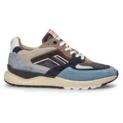 Floris van Bommel blauwe sneakers