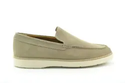 Giorgio beige suede loafers