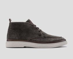 Rehab grijs-bruin suede hoge veterschoen