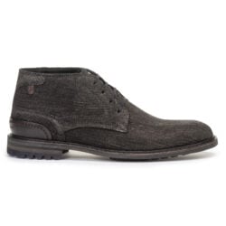 Floris van Bommel hoge veterschoenen zwart H