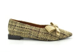 Angel Alarcon beige tweed ballerina's